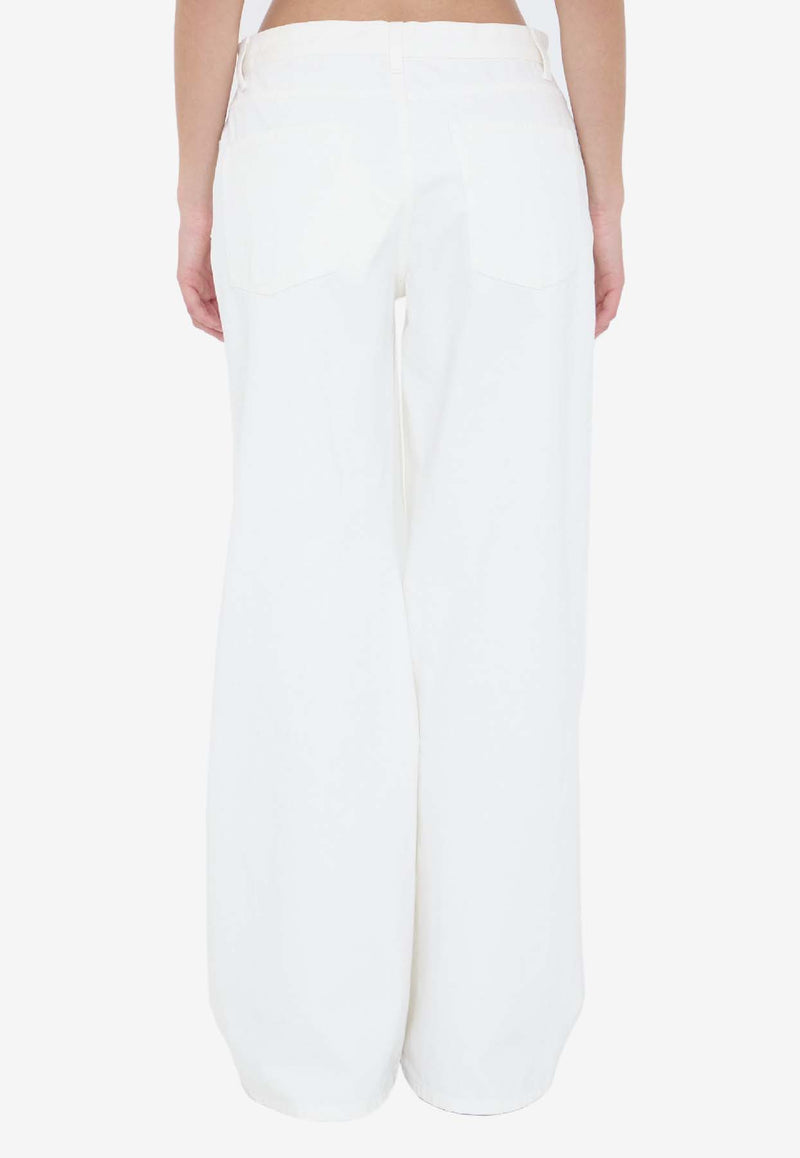 The Row Eglitta Wide-Leg Jeans White 6525S-W1493-WHT