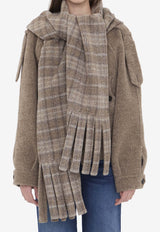 Burberry Double-Faced Fur Jacket with Scarf Biscuit 8114465--BISCUIT