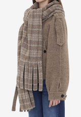 Burberry Double-Faced Fur Jacket with Scarf Biscuit 8114465--BISCUIT