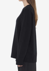 The Row Sibem Wool-Blend Sweater Black 5582-Y184-BLK