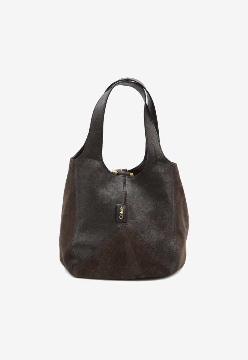 Chloé Small Balloon Shoulder Bag Brown CH25WS644Q51--24X