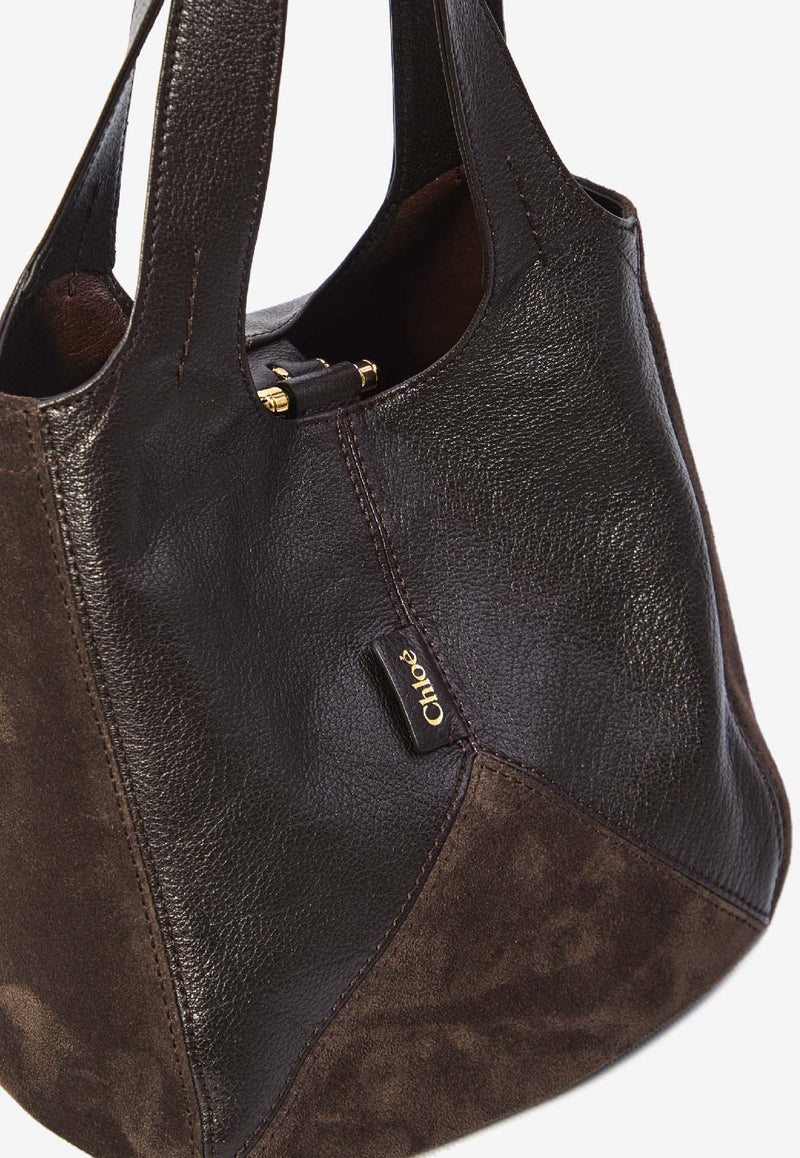 Chloé Small Balloon Shoulder Bag Brown CH25WS644Q51--24X