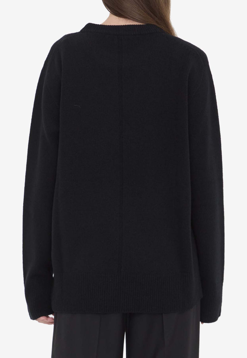 The Row Sibem Wool-Blend Sweater Black 5582-Y184-BLK