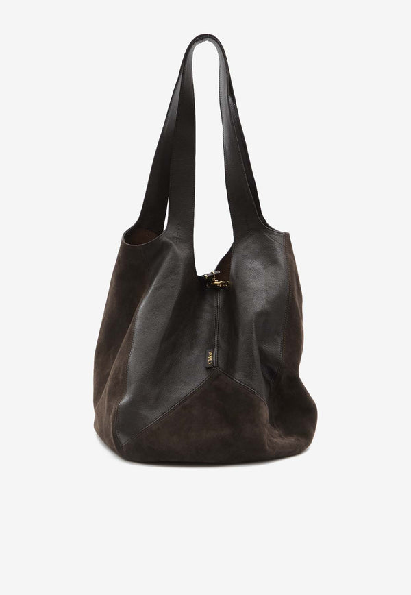 Chloé Large Balloon Shoulder Bag Brown CH25WS642Q51--24X