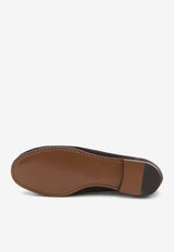 Chloé Chain Suede Loafers Brown CH25W11SUZ--28E