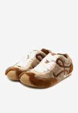 Loewe Ballet Runner 2.0 Shearling Sneakers Brown L814282X73--8892