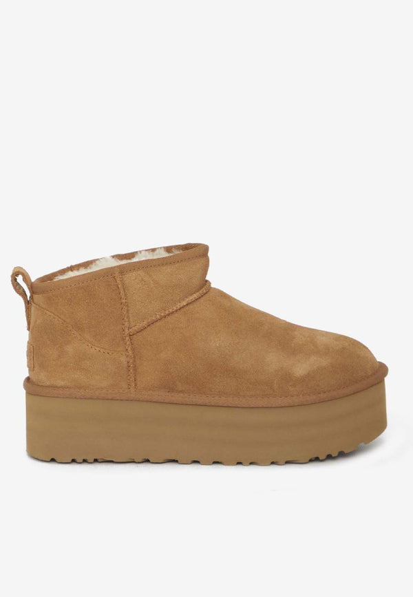 UGG Classic Ultra Mini Platform Boots Chestnut 1135092--CHE