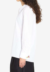 Loewe Embellished Buttoned Shirt  White S540Y05XCD--2100