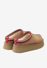 UGG Tazz II Suede Flatform Mules Chestnut 1174471--CHE