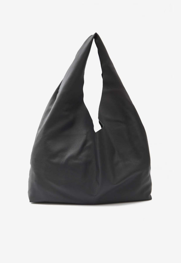 The Row New Bindle Grained Leather Shoulder Bag   Blue W1722-L628-ANCS