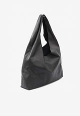 The Row New Bindle Grained Leather Shoulder Bag   Blue W1722-L628-ANCS