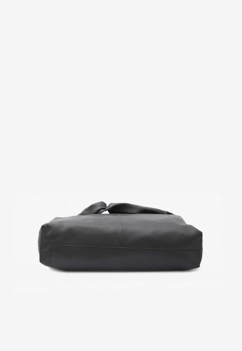 The Row New Bindle Grained Leather Shoulder Bag   Blue W1722-L628-ANCS