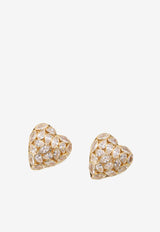 Self-Portrait Embellished Heart Earrings RS26617E--GOLD