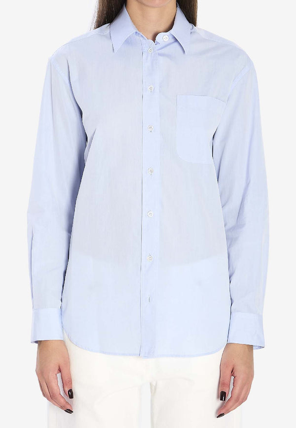 The Row Gavina Buttoned Shirt Sky Blue 10477-W4294-LSB