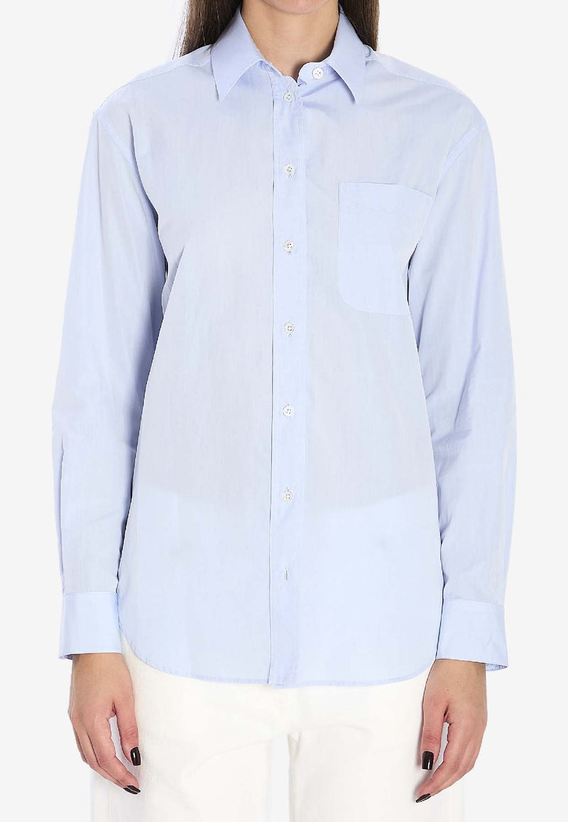 The Row Gavina Buttoned Shirt Sky Blue 10477-W4294-LSB
