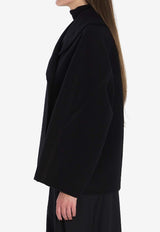 The Row Temur Wool Coat Black 10602-W4238-BLK