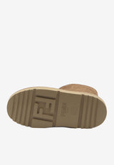 Fendi FF Jacquard Suede Boots Brown 7U1822-ASA1-F0C23