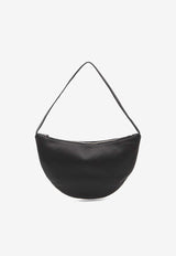The Row Small Izzy E/W Nappa Leather Shoulder Bag  Black W1939-L645-BLACK