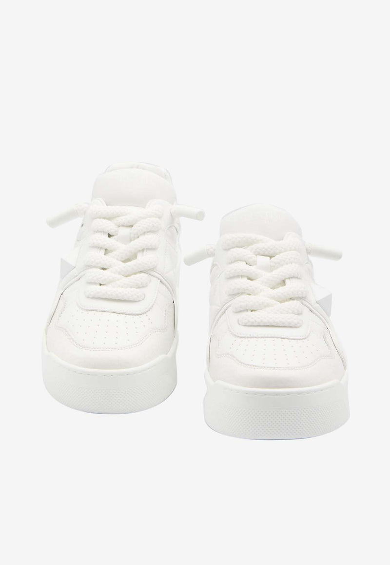 Valentino XL One Stud Leather Sneakers  White 7Y2S0G37-XTM-0BO