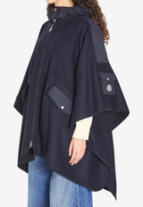 Wool-Blend Zip-Up Cape