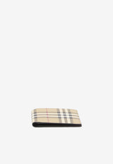 Check-Pattern Bi-Fold Wallet