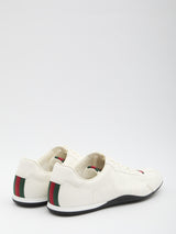 Web Leather Low-Top Sneakers