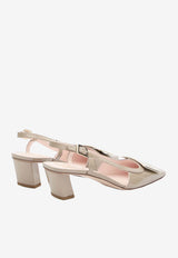 Slingback Leather Pumps