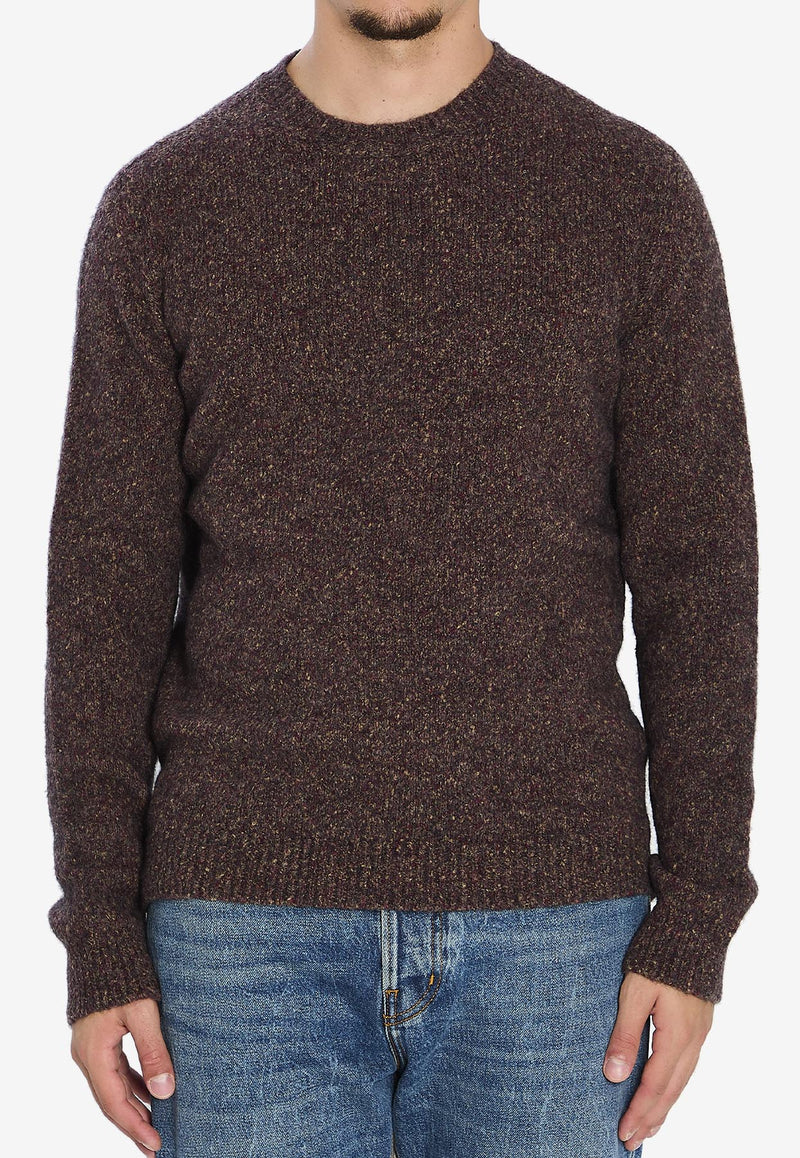 Roberto Collina Knitted Crewneck Sweater Brown 253M43001--M4336