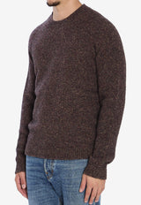 Roberto Collina Knitted Crewneck Sweater Brown 253M43001--M4336