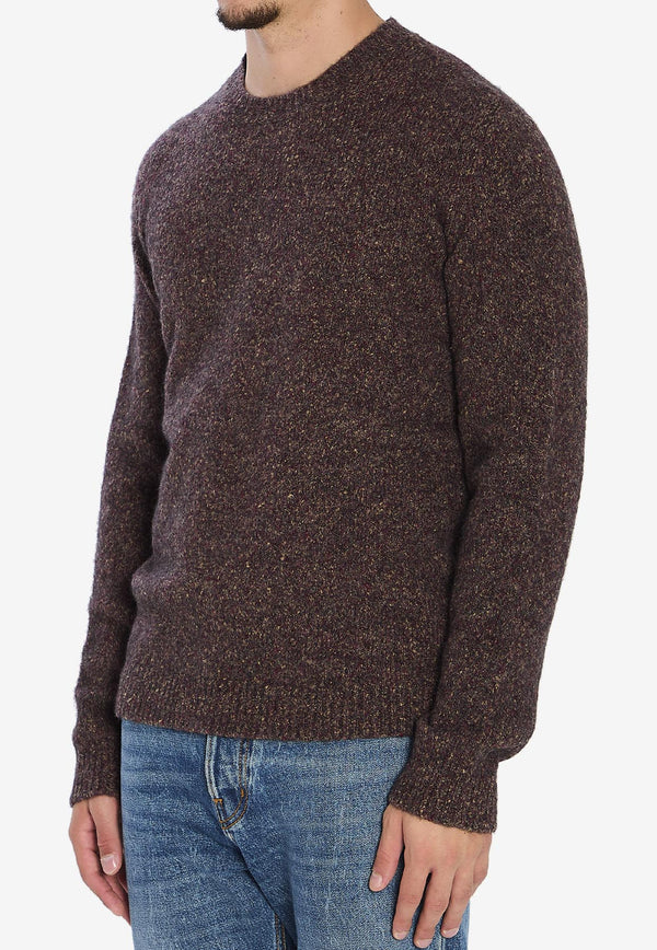 Roberto Collina Knitted Crewneck Sweater Brown 253M43001--M4336