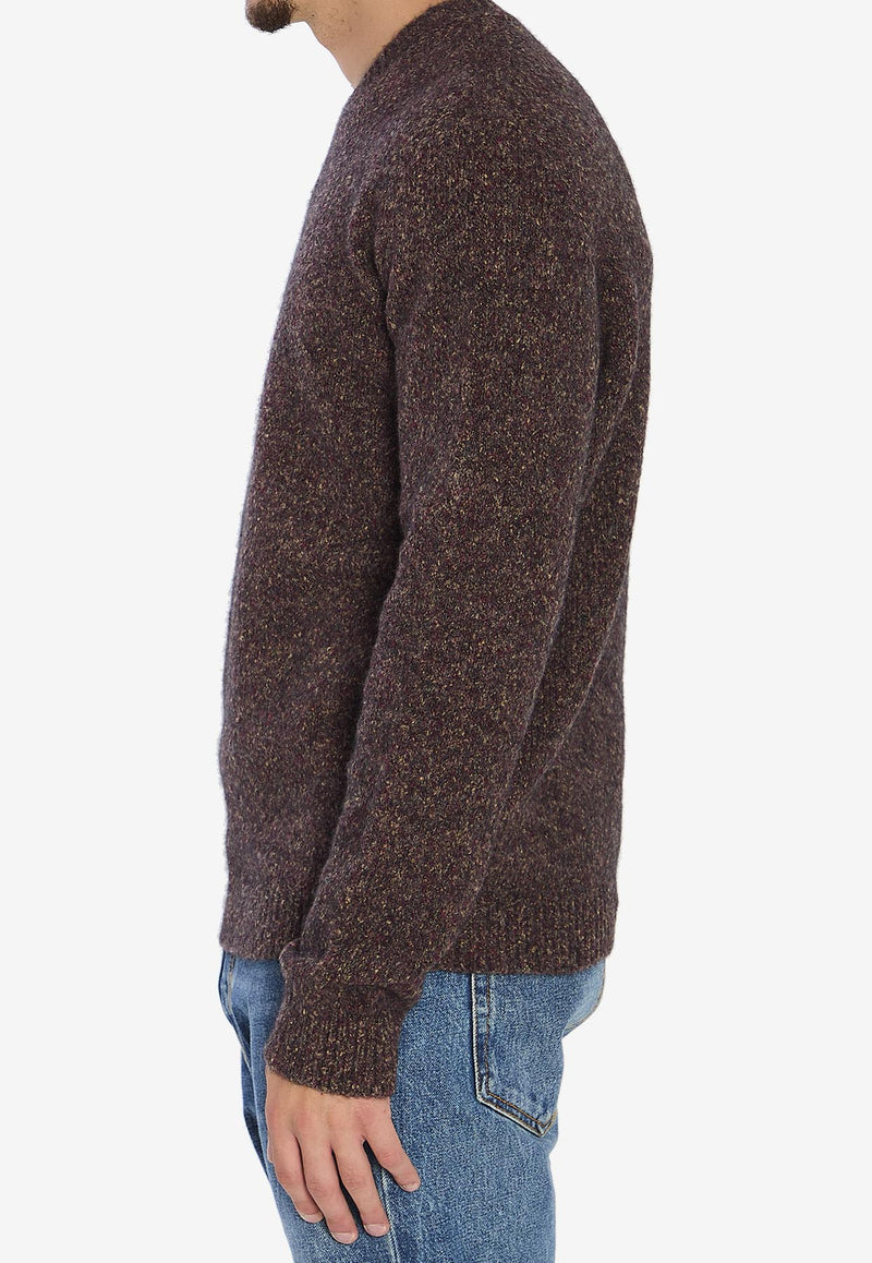 Roberto Collina Knitted Crewneck Sweater Brown 253M43001--M4336