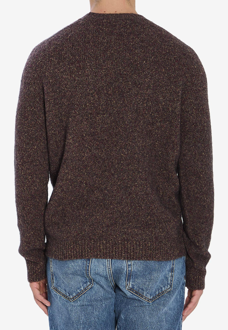 Roberto Collina Knitted Crewneck Sweater Brown 253M43001--M4336