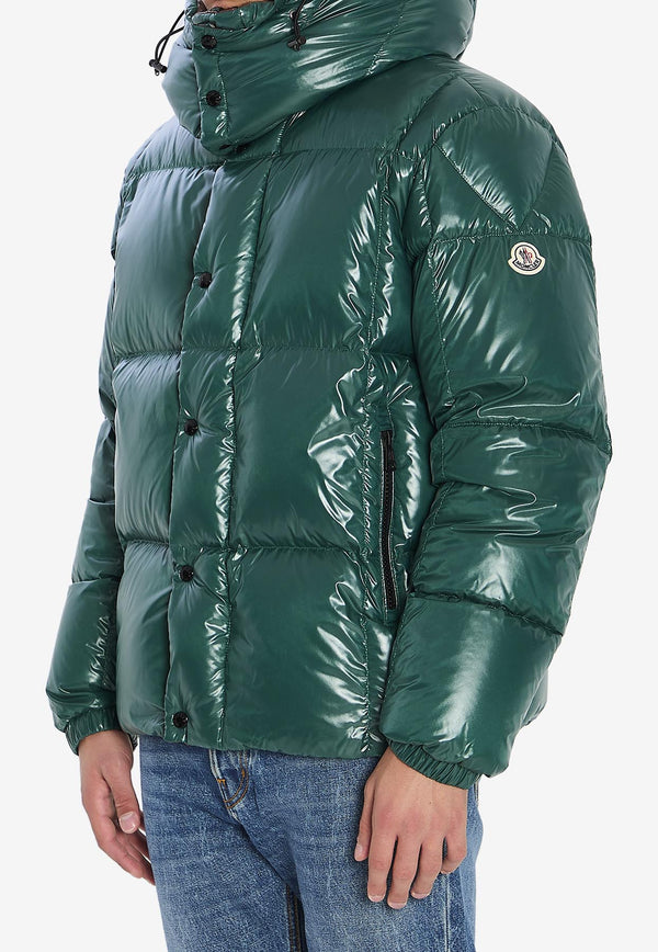 Moncler Parana Nylon Laqué Puffer Jacket  Green K20911A00187-597Z8-866