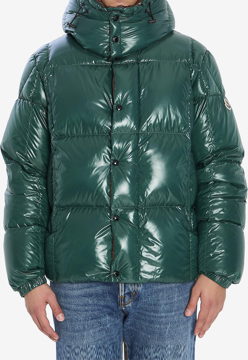 Moncler Parana Nylon Laqué Puffer Jacket  Green K20911A00187-597Z8-866