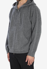 Roberto Collina Super-Fine Wool Hooded Sweatshirt Gray 253M19107--M1918