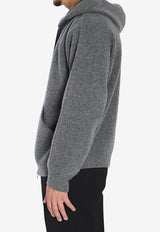 Roberto Collina Super-Fine Wool Hooded Sweatshirt Gray 253M19107--M1918