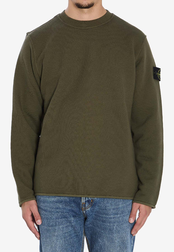 Stone Island Compass Patch Crewneck Sweatshirt Green K2S156100077-S0185-V0054