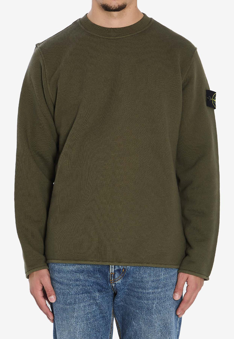 Stone Island Compass Patch Crewneck Sweatshirt Green K2S156100077-S0185-V0054