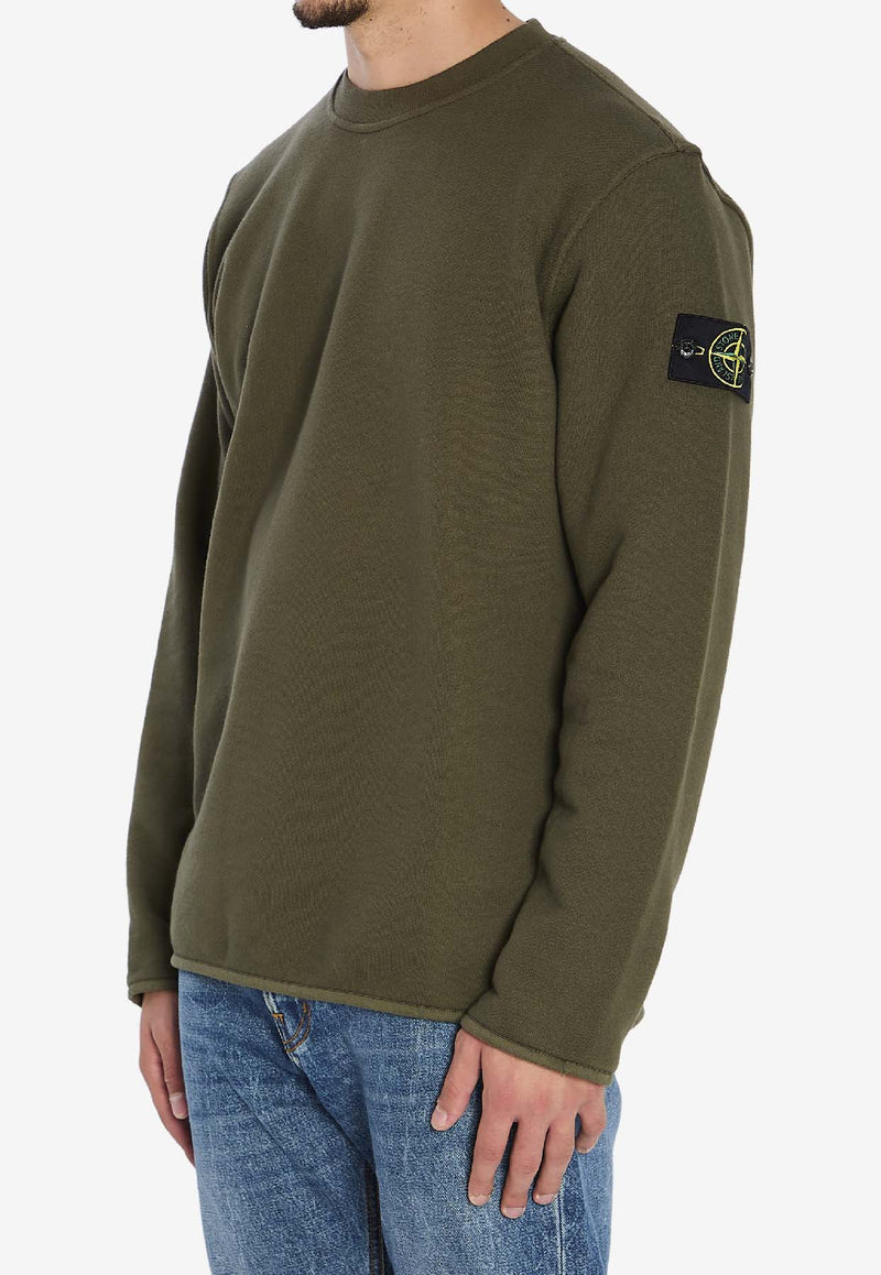 Stone Island Compass Patch Crewneck Sweatshirt Green K2S156100077-S0185-V0054