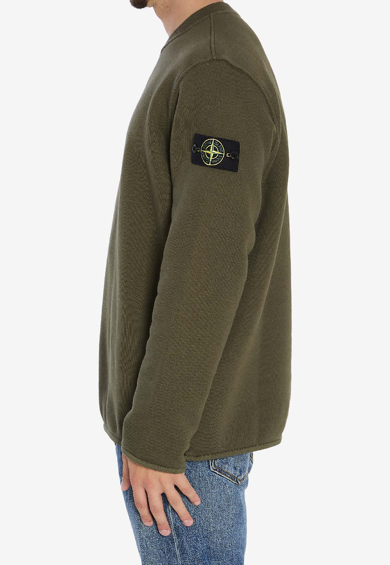 Stone Island Compass Patch Crewneck Sweatshirt Green K2S156100077-S0185-V0054