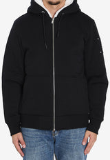 Moose Knuckles Classic Bunny Zip-Up Hoodie Black M32MS600--244