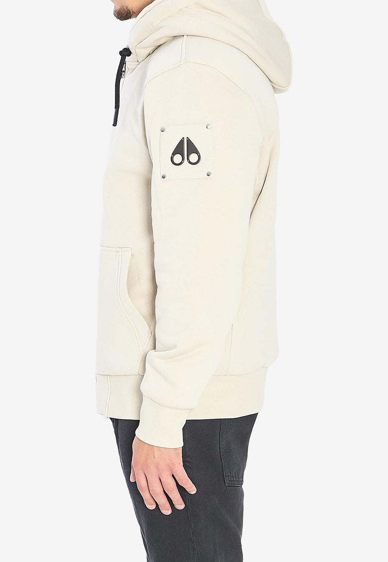 Moose Knuckles Classic Bunny Zip-Up Hoodie Beige M32MS600--1718