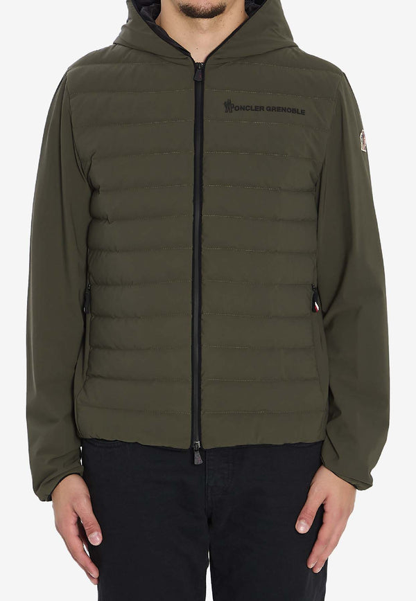 Moncler Grenoble Technical Zip-Up Jacket  Green K20978G00032-89ALV-82H