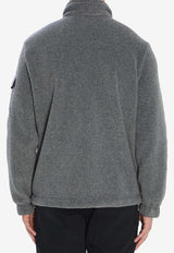 Zip-Up Felt Sweatshirt