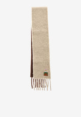 Loewe Fringed Wool-Blend Scarf FSA7SS1W01--1225