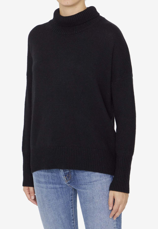 Lisa Yang Heidi Turtleneck Sweater Black 202113--BL