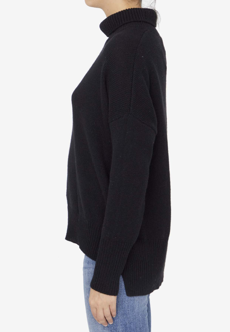 Lisa Yang Heidi Turtleneck Sweater Black 202113--BL