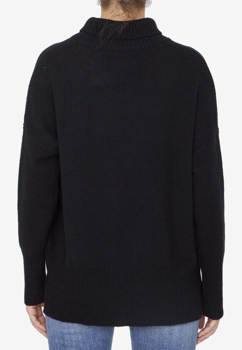 Lisa Yang Heidi Turtleneck Sweater Black 202113--BL