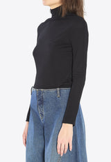 Alaïa Heart Cut-Out Bodysuit Black AA9B0400J070B--995