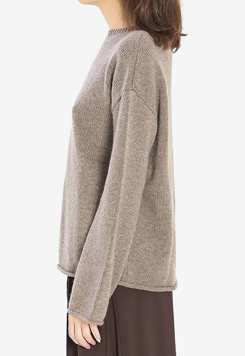 Lisa Yang Kristy Knitted Cashmere Sweater Beige 2025339--TL